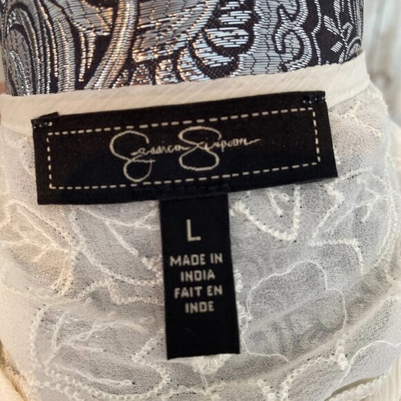 Women's Jessica Simpson BoHo Peasant Blouse size Large - Picture 7 of 7